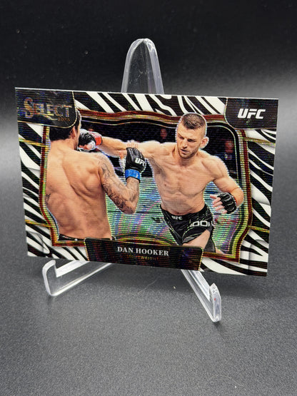 2023 Panini Select UFC #208 Dan Hooker Zebra Prizms
