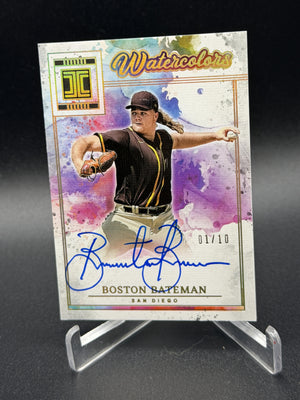 2025 Impeccable #WCS-BB Boston Bateman Watercolor Auto Holo Gold #/10