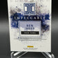 2025 Impeccable #EJA-BH Ben Hess Elegance Jersey Auto Holo Silver /25