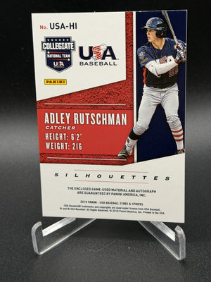 2019 Stars & Stripes USA Baseball Adley Rutschman Silhouettes Jersey Auto #/199