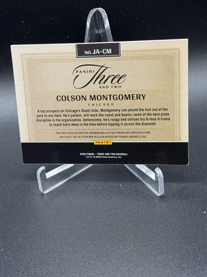 2025 Panini Three and Two #JA-CM Colson Montgomery Jersey Autographs #/99