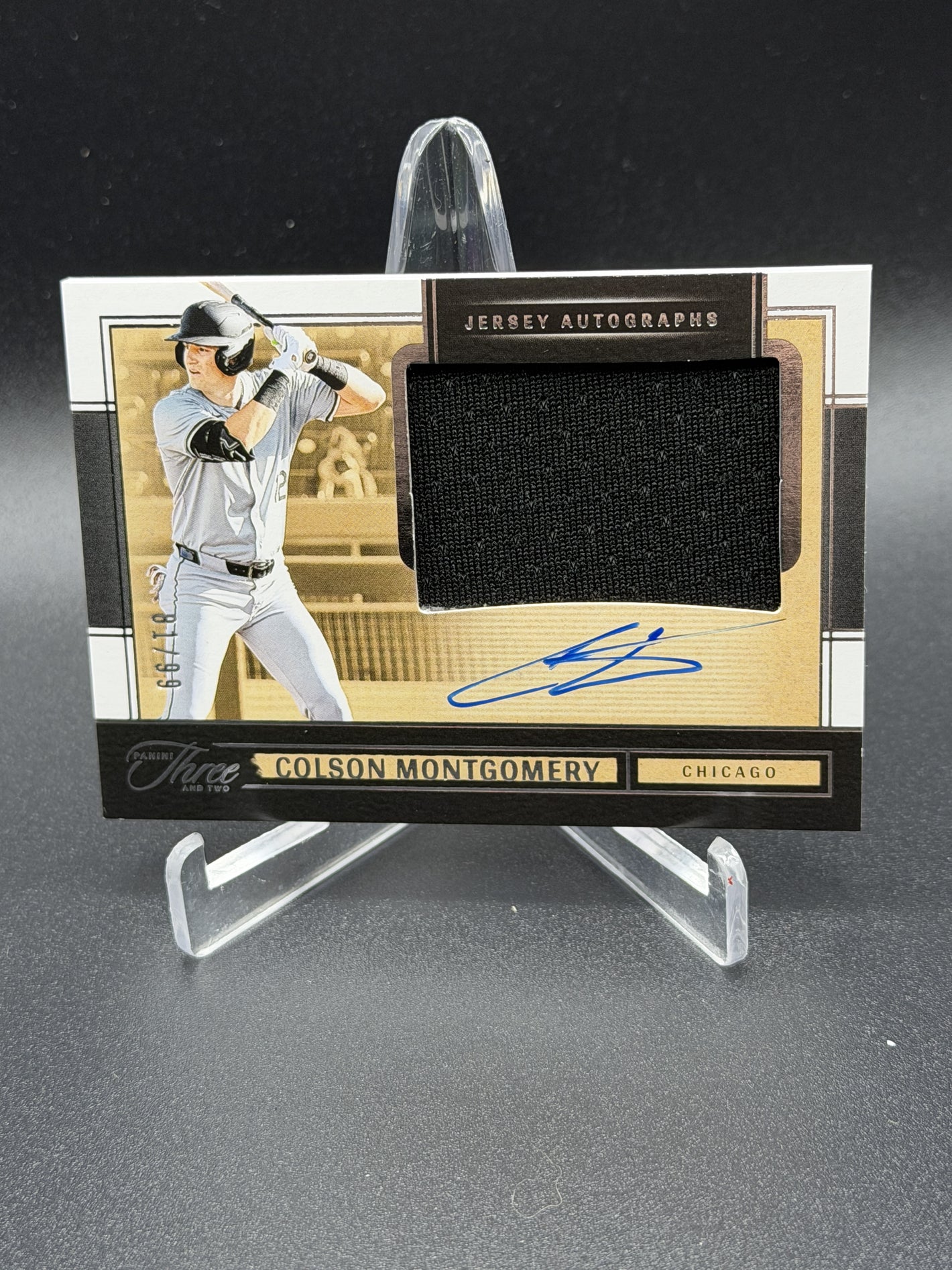2025 Panini Three and Two #JA-CM Colson Montgomery Jersey Autographs #/99