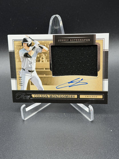 2025 Panini Three and Two #JA-CM Colson Montgomery Jersey Autographs #/99