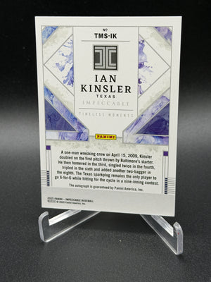 2025 Panini Impeccable - Timeless Moments Signatures #TMS-IK Ian Kinsler #/35