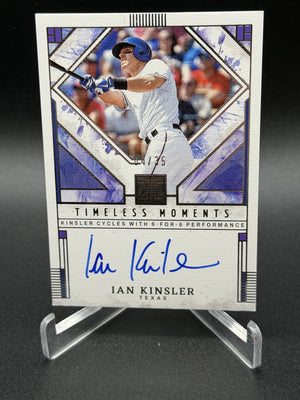 2025 Panini Impeccable - Timeless Moments Signatures #TMS-IK Ian Kinsler #/35