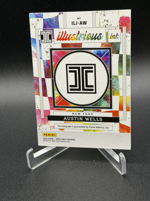 2025 Panini Impeccable - Illustrious Ink Holo Silver #ILI-AW Austin Wells #/25