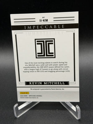2025 Panini Impeccable #II-KM Kevin Mitchell Immortal Ink #/35