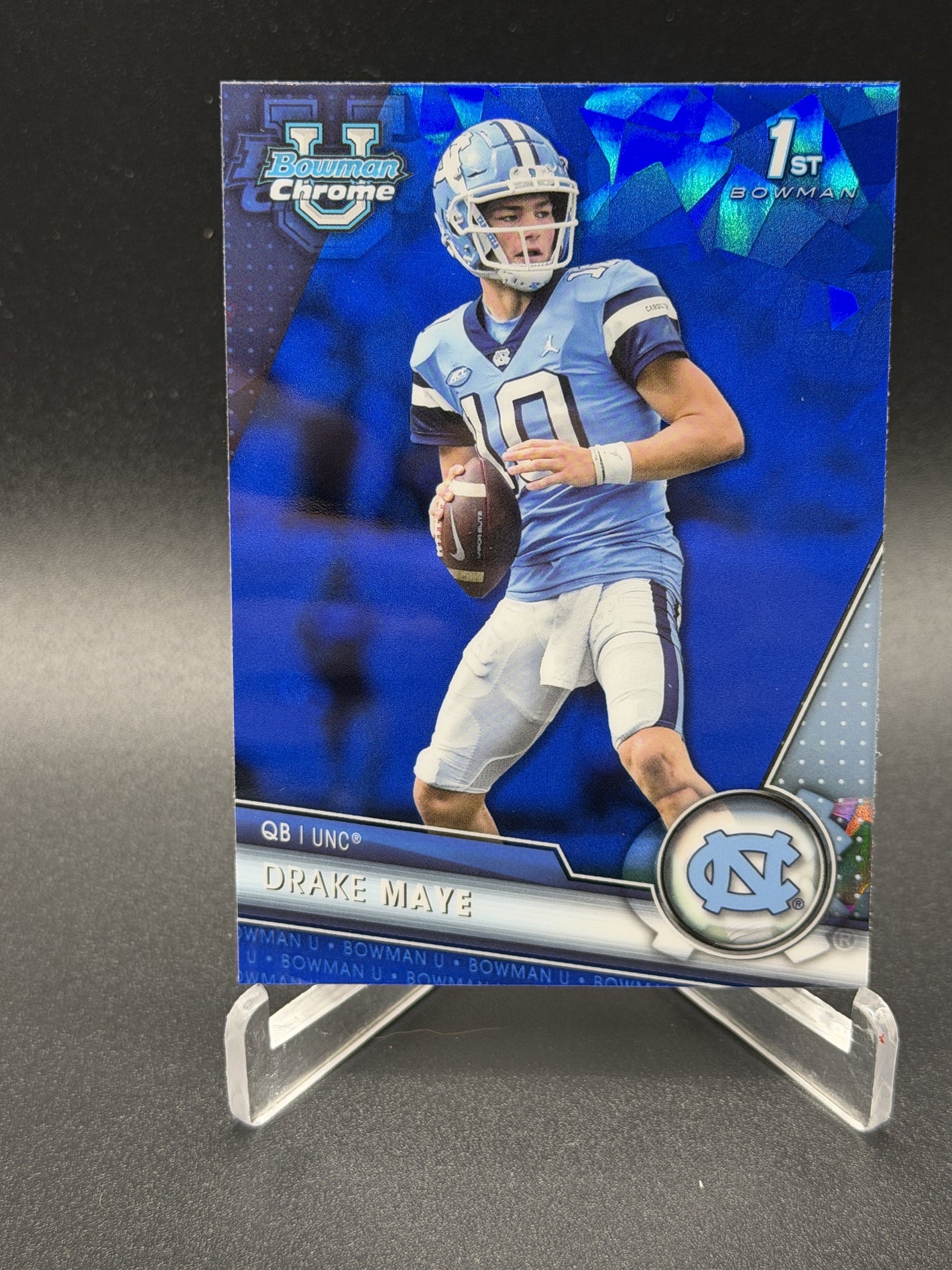 2023 Bowman University Chrome Sapphire Edition #200 Drake Maye 1st