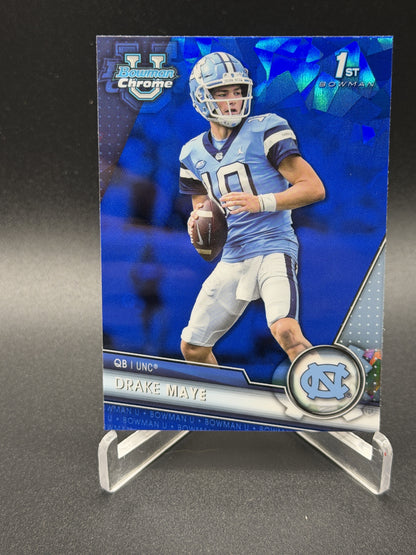 2023 Bowman University Chrome Sapphire Edition #200 Drake Maye 1st