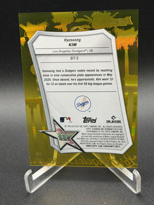2025 Bowman's Best #BT-5 Hyeseong Kim Best Tek Gold #/50