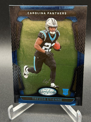 2025 Panini Certified #139 Trevor Etienne Rookie RC Mirror Black 1/1