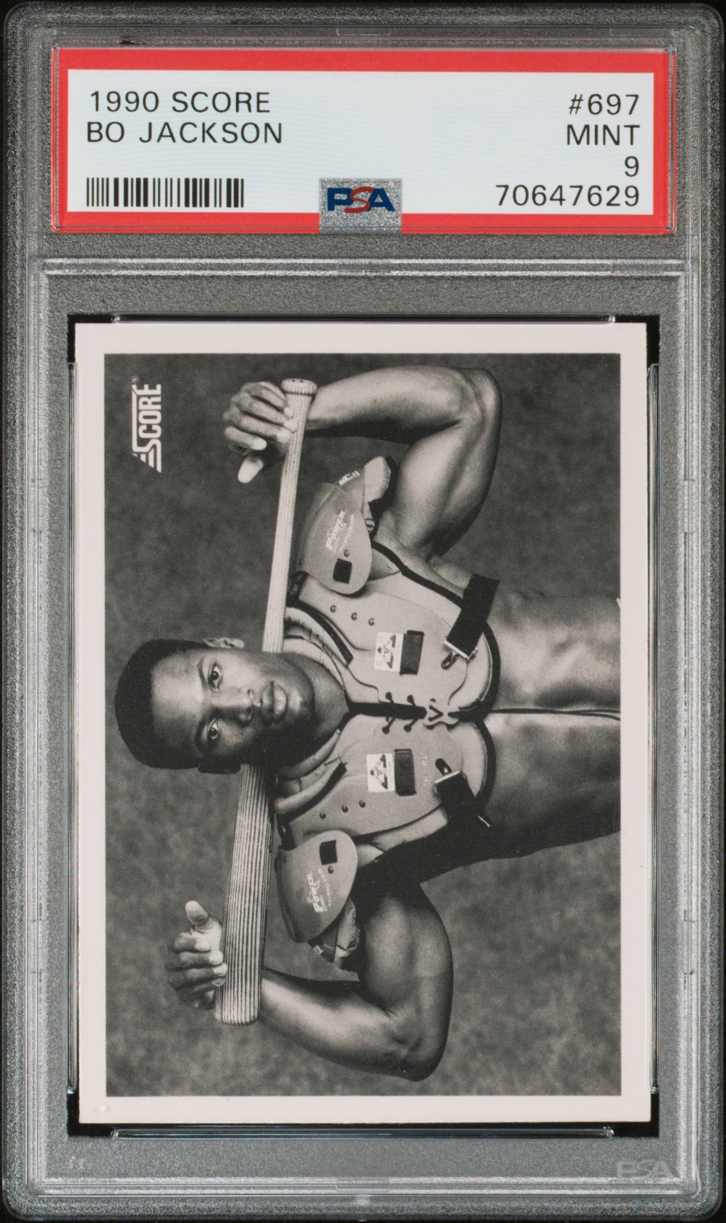 1990 Score #697 BO PSA 9