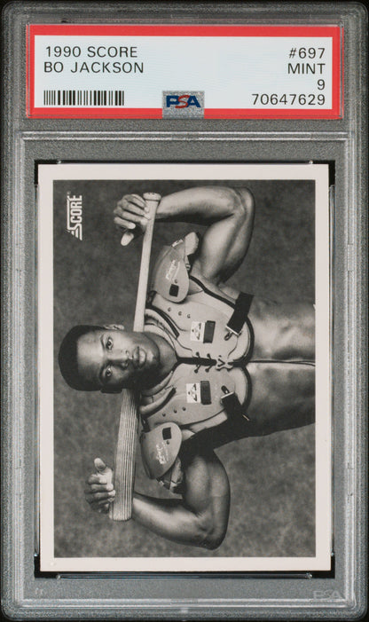 1990 Score #697 BO PSA 9