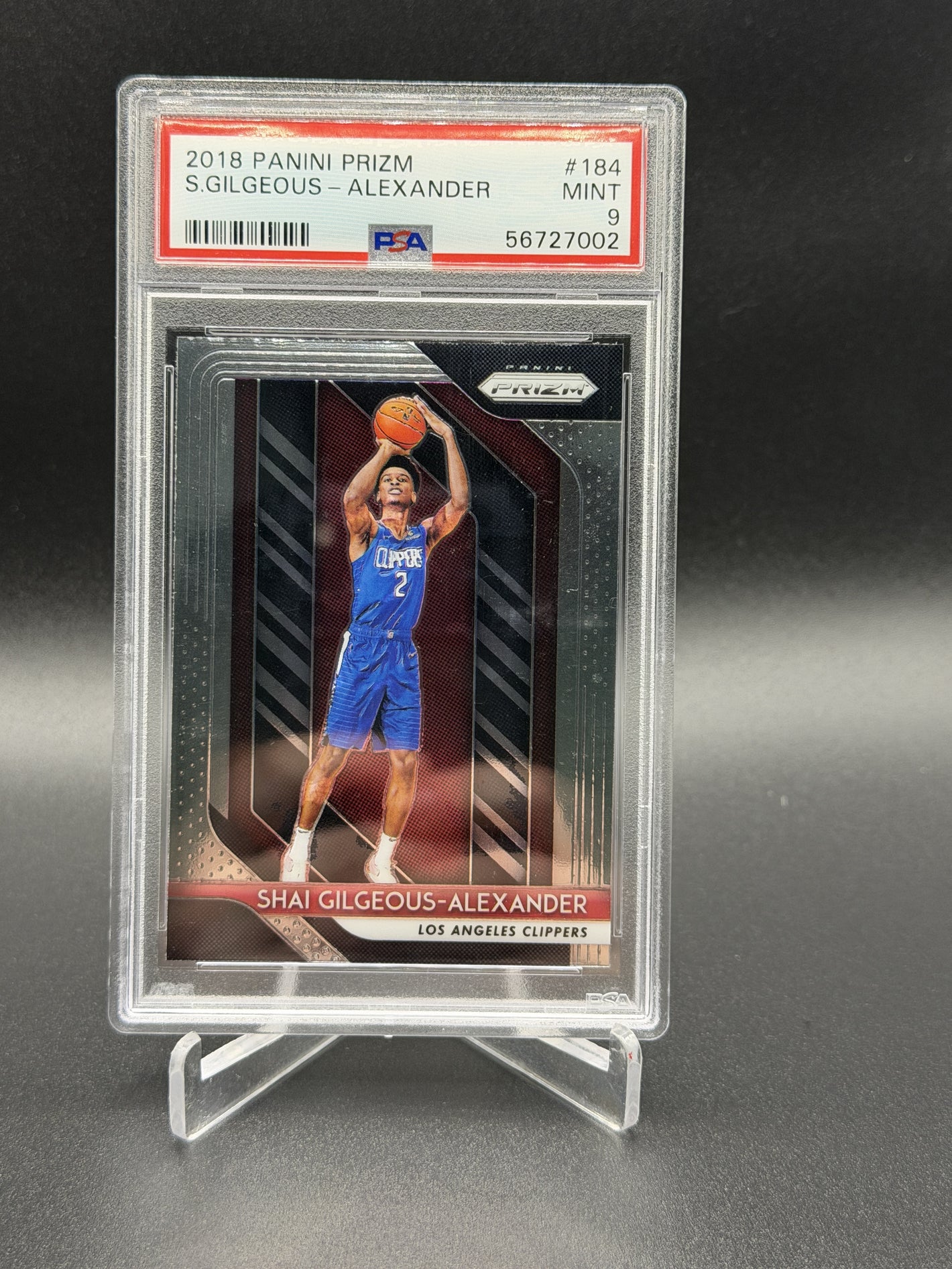 2018-19 Panini Prizm #184 Shai Gilgeous-Alexander PSA 9