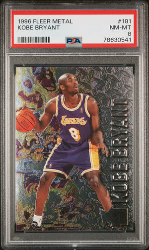 1996-97 Metal #181 Kobe Bryant PSA 8