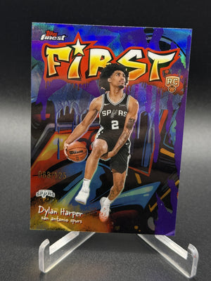 2025-26 Finest #F-2 Dylan Harper Rookie RC First Purple Refractor #/125