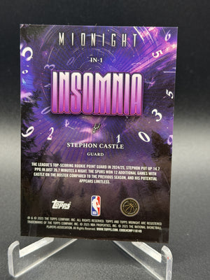 2025-26 Topps Midnight #IN-1 Stephon Castle Insomnia