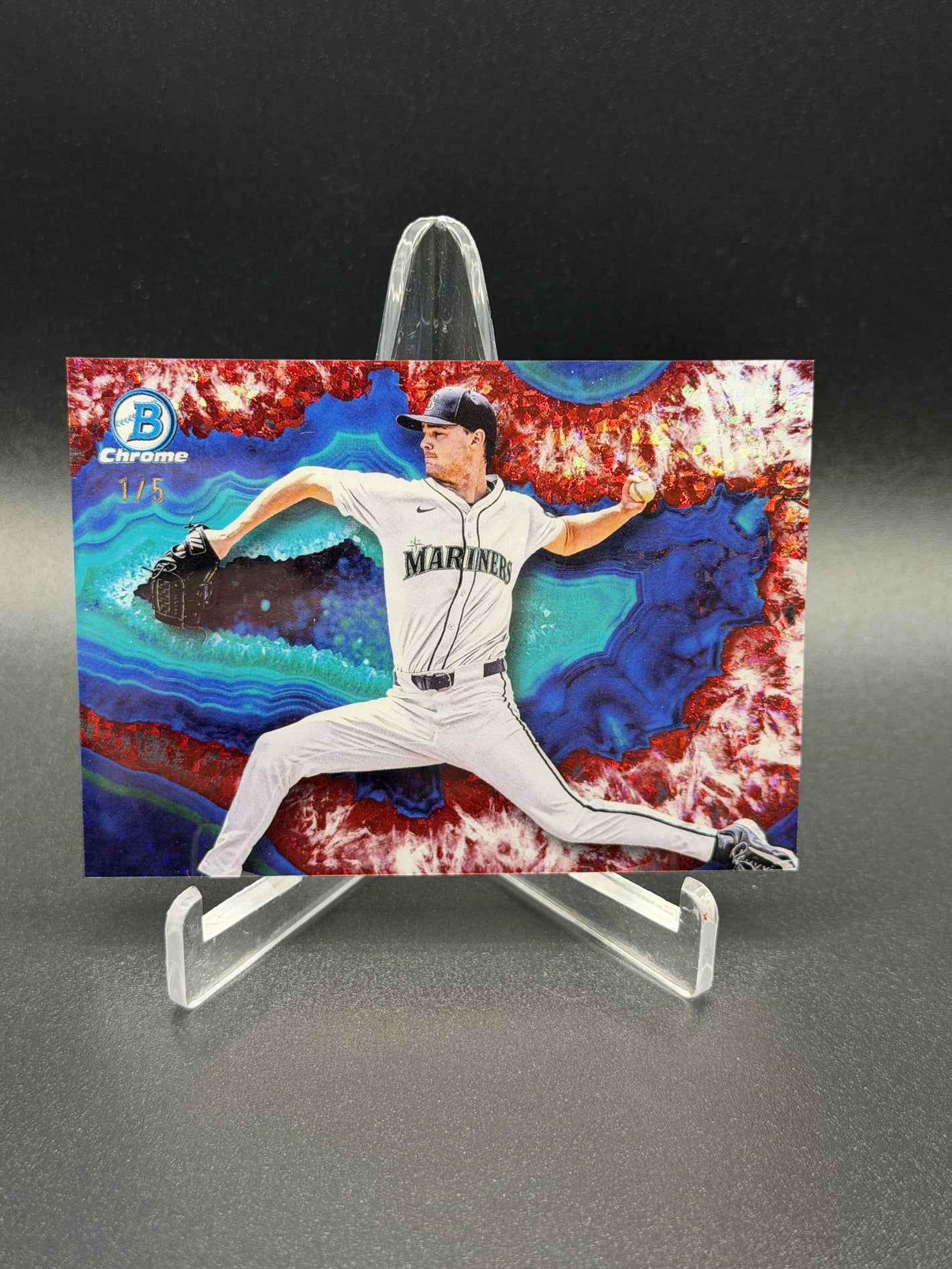 2025 Bowman Draft #C-12 Kade Anderson Crystallized Red Refractor #/5