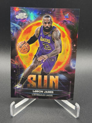 2025-26 Topps Chrome Cosmic #PPS-2 LeBron James Planetary Pursuit Sun