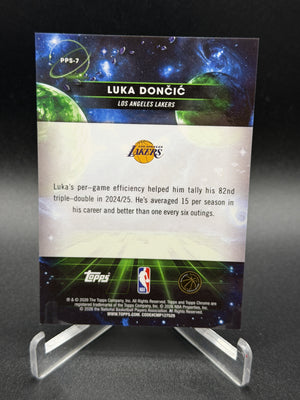 2025-26 Topps Chrome Cosmic #PPS-7 Luka Dončić Planetary Pursuit Sun