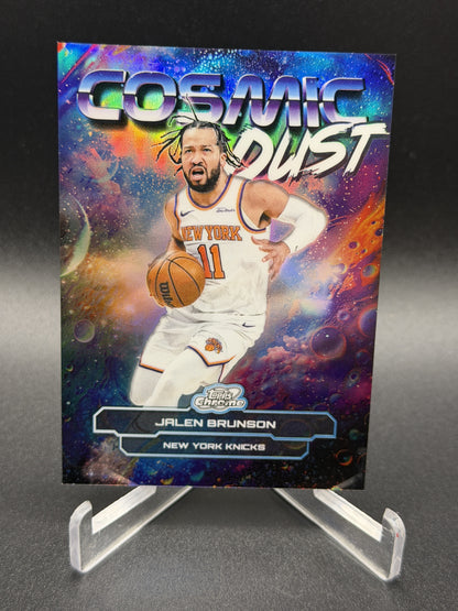 2025-26 Topps Chrome Cosmic #CD-10 Jalen Brunson Cosmic Dust