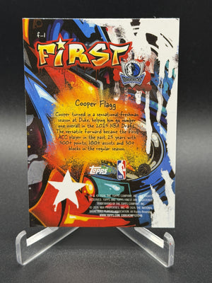 2025-26 Finest #F-1 Cooper Flagg Rookie RC First Purple Refractor #/125