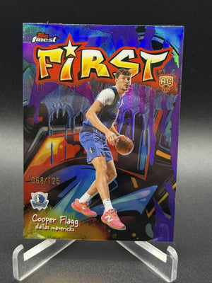 2025-26 Finest #F-1 Cooper Flagg Rookie RC First Purple Refractor #/125
