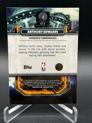 2025-26 Topps Chrome Cosmic Anthony Edwards Extraterrestrial Talent Aqua /199