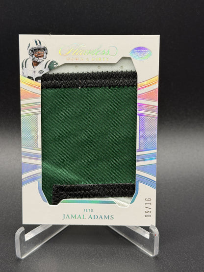 2025 Panini Flawless #6 Jamal Adams Down and Dirty Prime #/16