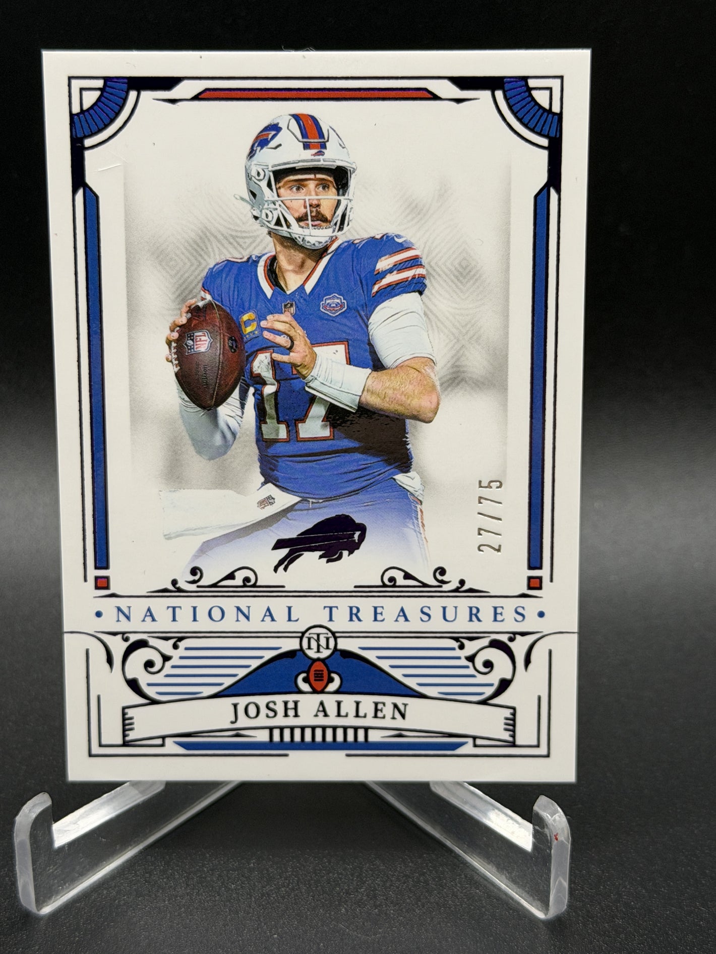 2025 Panini National Treasures #10 Josh Allen Purple #/75