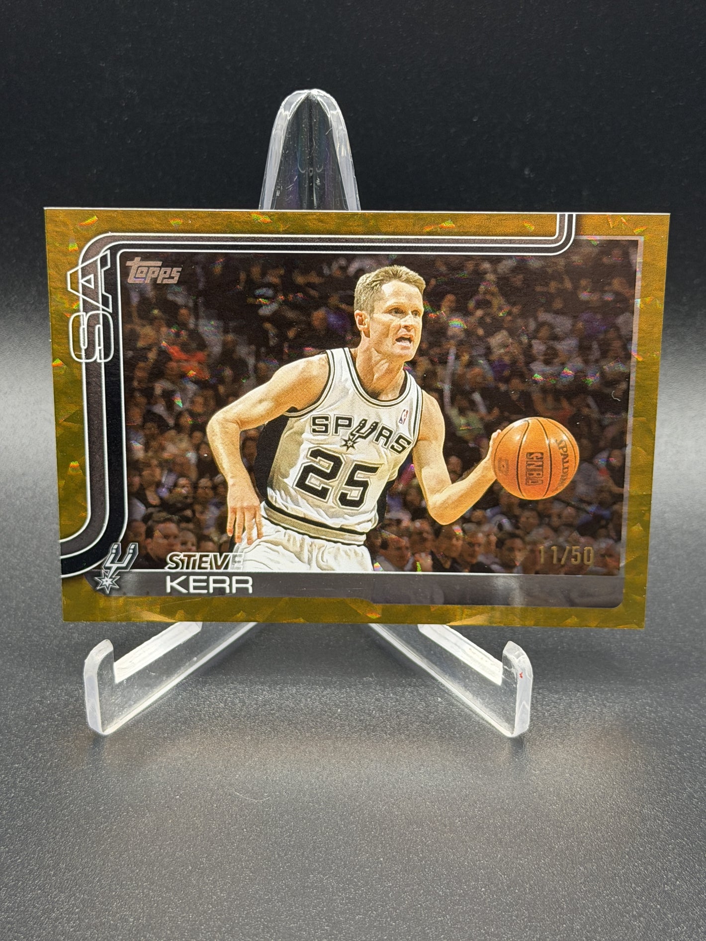 2025-26 Topps #267 Steve Kerr Crackleboard Gold #/50