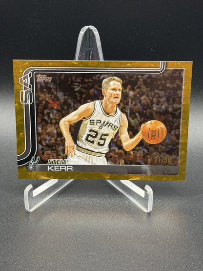 2025-26 Topps #267 Steve Kerr Crackleboard Gold #/50