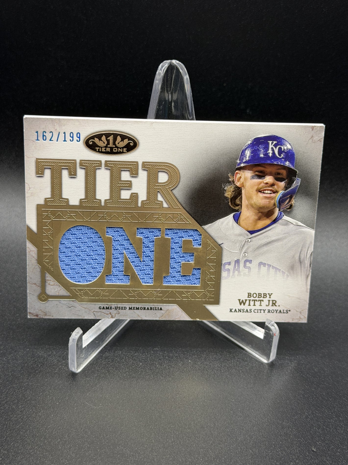 2024 Topps Tier One #T1RD-BW Bobby Witt Jr. Tier One Relics #/199