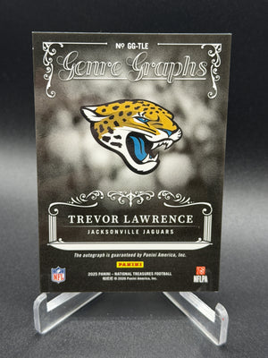2025 Panini National Treasures #GG-TLE Trevor Lawrence Genre Graphs 73/99