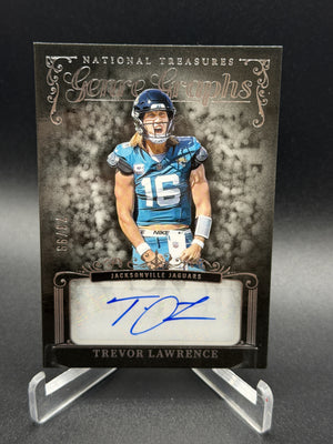 2025 Panini National Treasures #GG-TLE Trevor Lawrence Genre Graphs 73/99