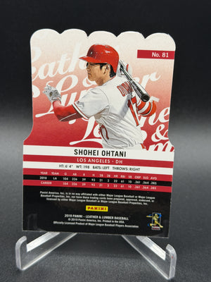2019 Panini Leather & Lumber #81 Shohei Ohtani Die Cut