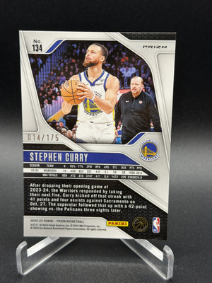 2024-25 Panini Prizm #134 Stephen Curry Prizms White #/175