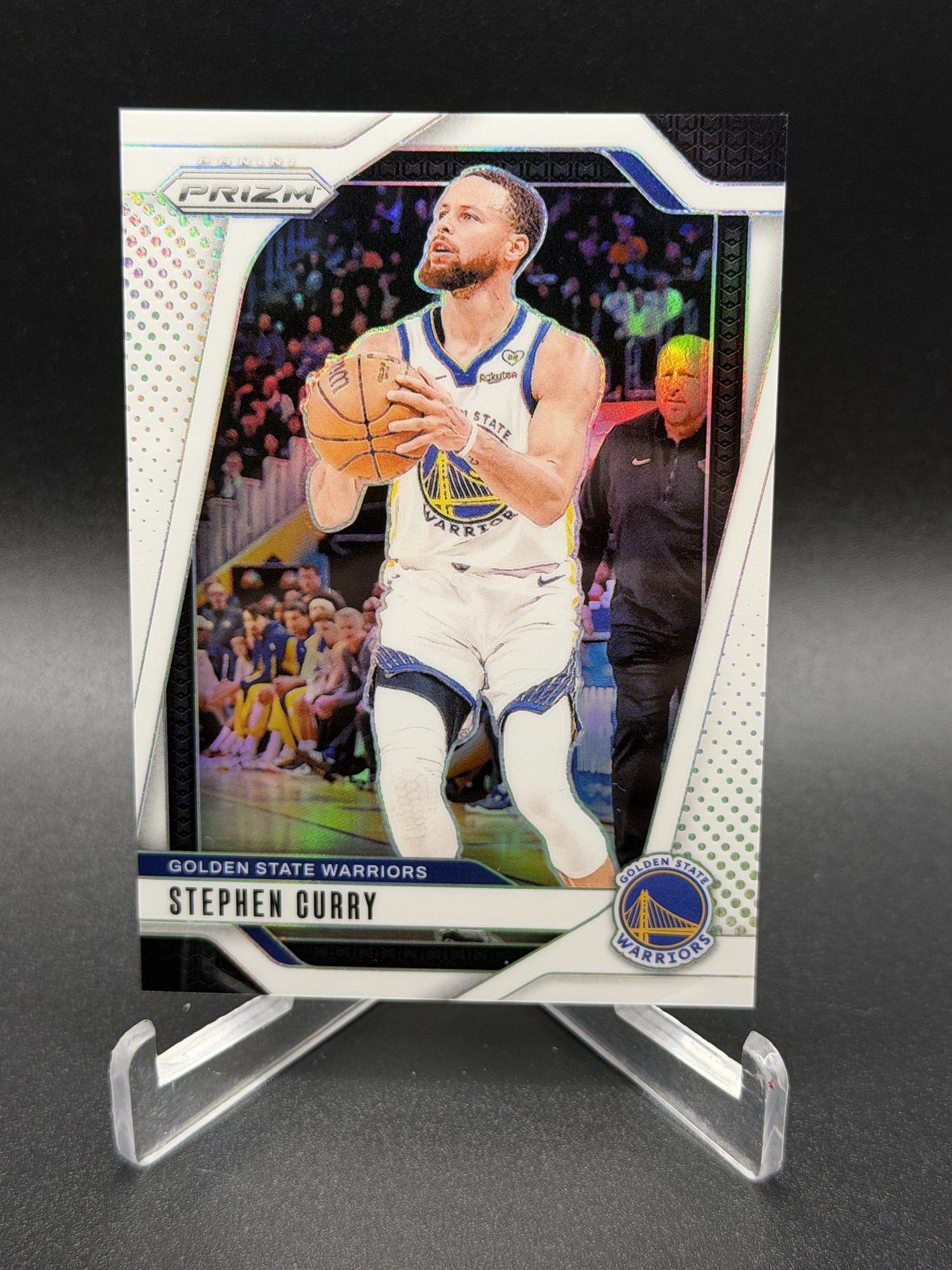 2024-25 Panini Prizm #134 Stephen Curry Prizms White #/175