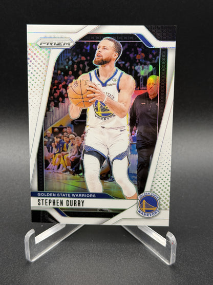 2024-25 Panini Prizm #134 Stephen Curry Prizms White #/175