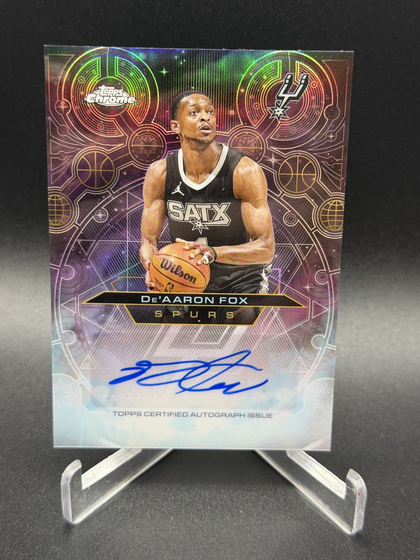 2025-26 Topps Chrome #CH-DF De’Aaron Fox Chromographs Refractor
