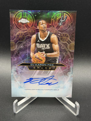 2025-26 Topps Chrome #CH-DF De’Aaron Fox Chromographs Refractor