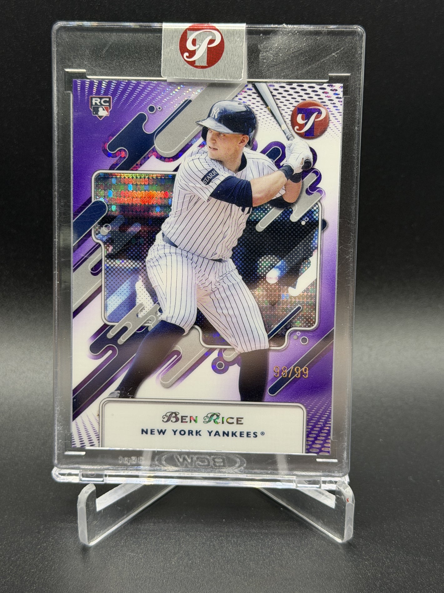 2025 Topps Pristine #4 Ben Rice Pristine Purple Refractors #/99