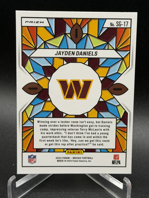 2024 Panini Mosaic #SG-17 Jayden Daniels Stained Glass
