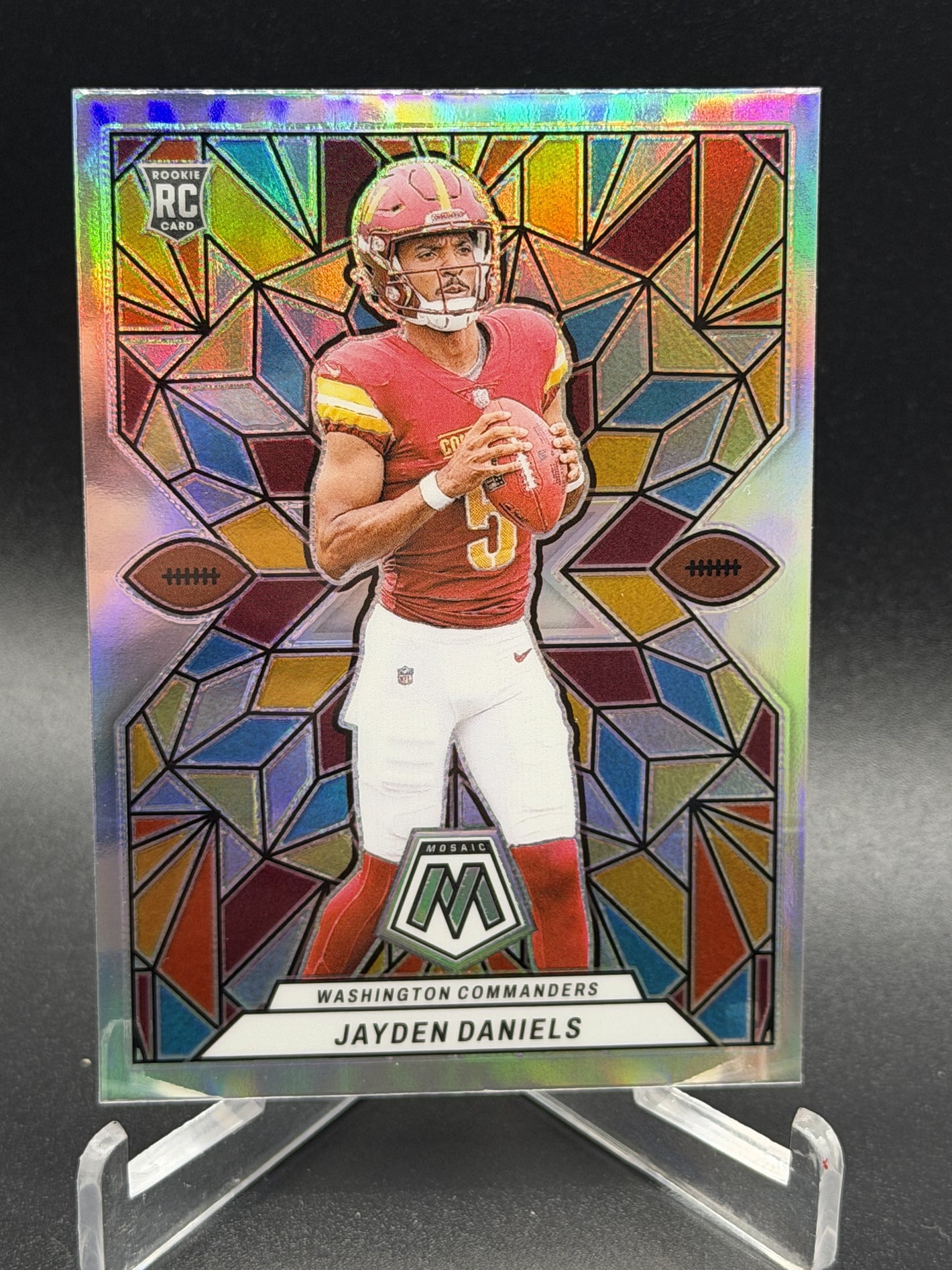2024 Panini Mosaic #SG-17 Jayden Daniels Stained Glass