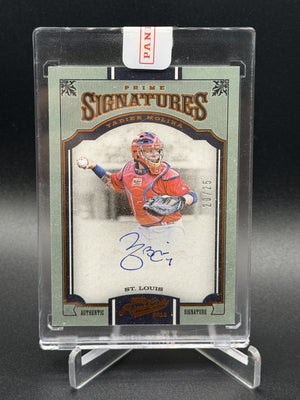 2016 Panini Prime Cuts #PS-YM Yadier Molina Prime Signatures Bronze #/25
