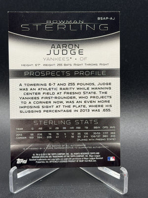 2013 Bowman Sterling #BSAP-AJ Aaron Judge Prospect Autographs