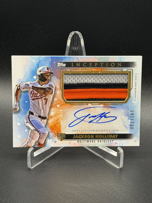 2024 Topps Inception #APC-JHO Jackson Holliday Autographed Patch #/200