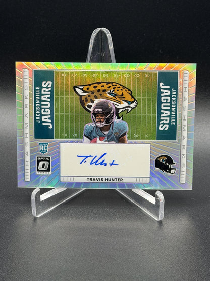 2025 Donruss Optic #HM-TH Travis Hunter Hash Marks