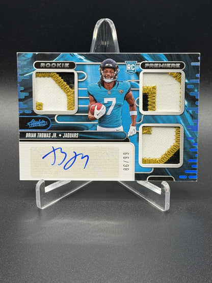2024 Absolute #RPM-BTJ Brian Thomas Jr. Rookie Premiere Materials Auto /99