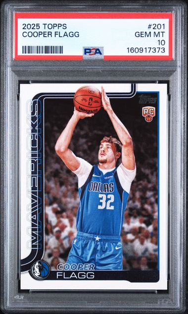 2025 TOPPS #201 COOPER FLAGG PSA 10